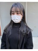 Takumiインナーカラーシルバーグレージュ福岡博多天神大名
