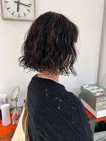 ナループロアツム(Nalu pu loa Tsum)&nbsp;ボブパーマ/前髪なしパーマ/ボブウェーブ/黒髪ボブパーマ