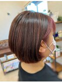 デザインカラー×ボブスタイル〔八戸,田向〕