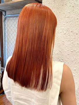 マジコ 下北沢本店(Magico) ダブルカラーオレンジベージュカラーケアブリーチ韓国ハイトーン