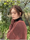 ニュアンス暖色ブラウン×レイヤーボブ
