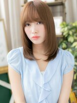 カバーヘア ブリス 志木南口駅前店(COVER HAIR bliss)&nbsp;■大人かわいい透けバング×暖色系カラー201志木20代30代40代