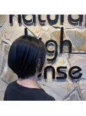 黒髪ショートボブ　似合わせカット/町屋駅