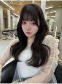 天神/福岡/韓国ヘア/前髪顔周りカット/レイヤー/ぱっつん前髪