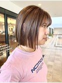 ボブ/ぱつっとボブ/ミニボブ/前髪ありボブ/切りっぱなしボブ