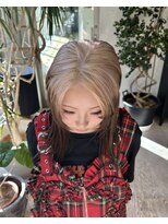 ヲタク(wotaku.)&nbsp;ルーツカラーデザインカラーハイトーンミルクティーベージュ髪色