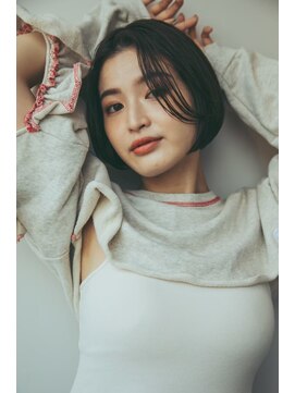 ルス 立川(LUZ) 【LUZ立川】前髪長めショートボブ+アッシュブラック★New Open