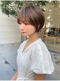 くびれショート/ダークアッシュ/美人ショート/ベリーショート