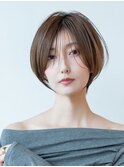 ショートボブ 髪質改善 20代30代 ボブ 前髪 イメチェン