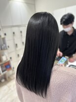 ケンジ 平塚 アネッタ(KENJE annetta) 艶髪ストレート　髪質改善カラー　髪質改善トリートメント