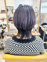 モリオ フロム ロンドン 成増店 【morio成増 セリザワ】前下がりボブウルフ アンブレラカラー