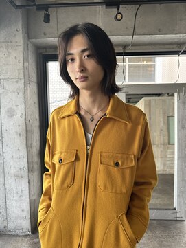 ノラジャーニー(NORA Journey) メンズボブウルフメンズミディアムレイヤーカットメンズウルフ