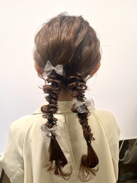 オーブ ヘアー リリー 博多2号店(AUBE HAIR lily) 結婚式におすすめ編み込まない編みおろし