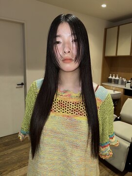 ネロ ヘアサロン ネイビー 渋谷(NERO HAIRSALON NAVY) 【近藤真帆】ロングレイヤー　ブルーブラック　髪質改善