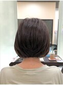 大人可愛いふんわりボブ