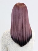 ロング韓国ヘア前髪カット顔周りレイヤー_ba543962