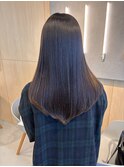 20代30代美髪ストレートセミロング小顔レイヤーワンカール