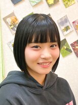 黄ぐまくん美容室 ショート ボブ