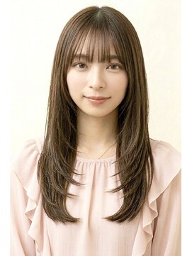 オルク ココ(Orque coco) 春の大人レイヤーカット◎オリーブベージュ韓国エクステ髪質改善