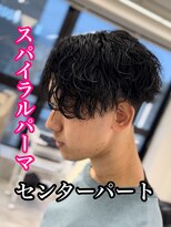 ルースト 心斎橋店(ROOST) MEN’S HAIR/サーフカール/刈り上げセンターパート/心斎橋