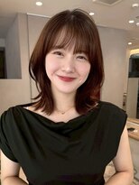 ジーナ 月島(Zina)&nbsp;髪質改善＊ミディアムヘアミニウルフ＊【Zina月島】