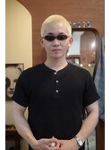 メンズケアブリーチ抜きっぱなしブロンド眉毛カットブロンド岡山