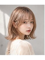 ヘアアンドメイク アース 入間店(HAIR&MAKE EARTH) シアーベージュ外ハネボブ