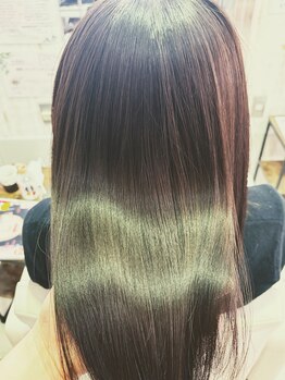 ラナヘアー(Lana hair)の写真/髪質改善酸熱トリートメントでうねりパサつきを抑える艶髪へ導く☆うねりが気になるエイジングのお悩みに。