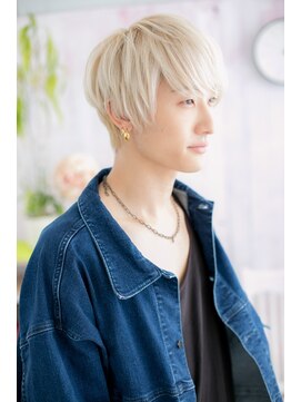 ミック ヘアアンドビューティー 大山店(miq  Hair&Beauty) 個性的☆ハイトーンでクールナチュラルマッシュ