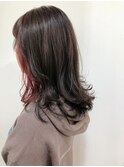 インナーカラー赤