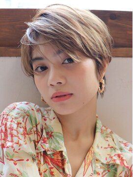 シークエンス 外苑前(SEAQUENCE) 旬髪色小顔ショート[外苑前/髪質改善/白髪染め/ショート]