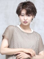 イル(ill)&nbsp;大須 大人 ショート 韓国 パーマ ブラウン ベージュ