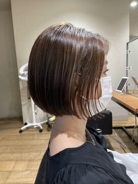 クローゼット 新宿(closet) 外ハネボブ/ペールベージュ[髪質改善/ヘッドスパ白髪染め/新宿】