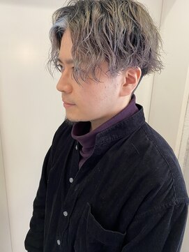 ヘアーデザイン シュシュ(hair design Chou Chou by Yone) メンズカット×センターパート&ツイストスパイラルパーマ
