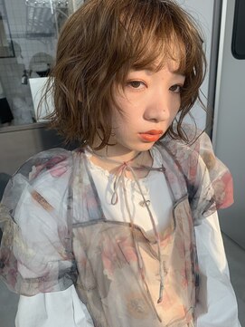 アンドスタイル(&style) 【大名店　江藤】ブリーチなしオリーブベージュ