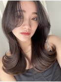韓国風ミディアムレイヤー レイヤーカット