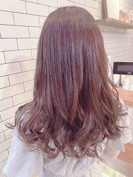 オーブ ヘアー リリー 博多2号店(AUBE HAIR lily) ピンクベージュカラー！