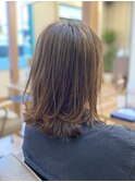 切りっぱなし×外ハネ×ナチュラルハイライト【Rotohair】