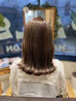 美容室 パルス 静岡鷹匠店(PALS) アッシュベージュ 外ハネ ハイライトカラー デザインカラー