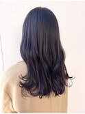ブリーチなしダークパープルカラー