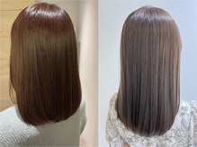 【艶髪にしたいけど時間がない人へ】髪質改善シルクカラー＋マイクロバブル　￥11500