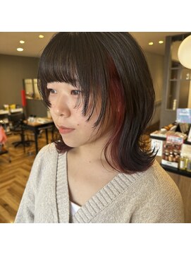 アルマヘアー(Alma hair by murasaki) ◎顔まわりレイヤーのインナーカラー◎