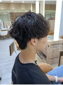 波巻きスパイラルパーマ×襟足ダウンパーマ