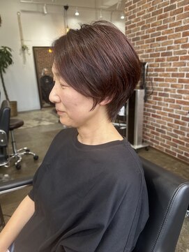 ヴィップルーム(viproom) マッシュショート/アッシュカラー/ツヤ髪スタイル/黒髪スタイル