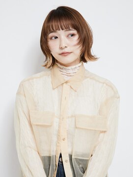 オンク 新宿(onk) 黒髪/グレーベージュ/レイヤーロング/前髪パーマ[新宿駅]