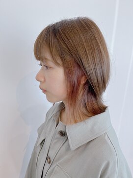 エターナル(ETERNAL) ブリーチなしインナーカラーピンクブラウン/20代/30代