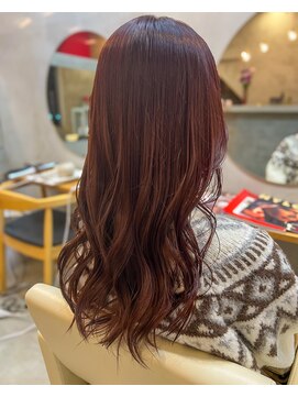 ドラマティックヘア(DRAMATIC HAIR) バーガンディ×ミドルレイヤー