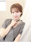 【avant】ゆるっとお団子編み込みスタイル