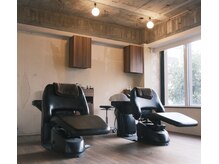 自慢のシャンプースペース。