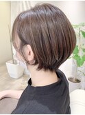 【 I. 】30代からのナチュラル前下がりショートボブ 川口